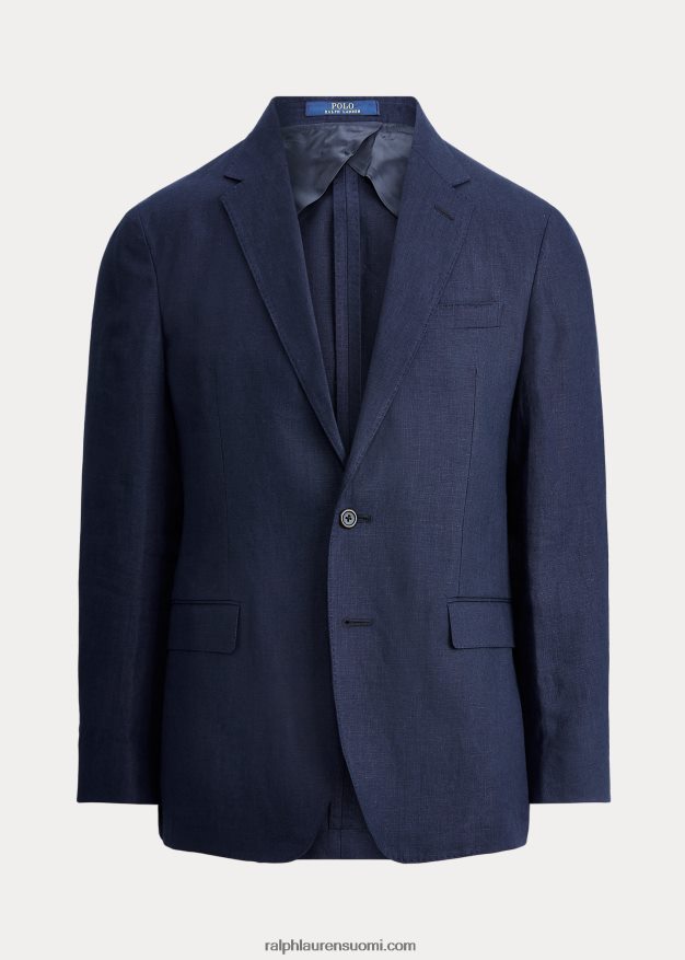 Ralph Lauren miehet poolo pehmeä pellavapukutakki 0Z24ZR747 tumma laivasto