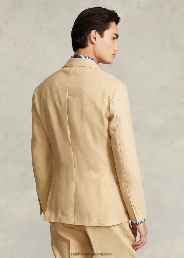 Ralph Lauren miehet poolo pehmeä pellavapukutakki 0Z24ZR748 olki