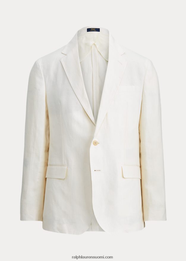 Ralph Lauren miehet poolo pehmeä pellavapukutakki 0Z24ZR749 kevyt kerma