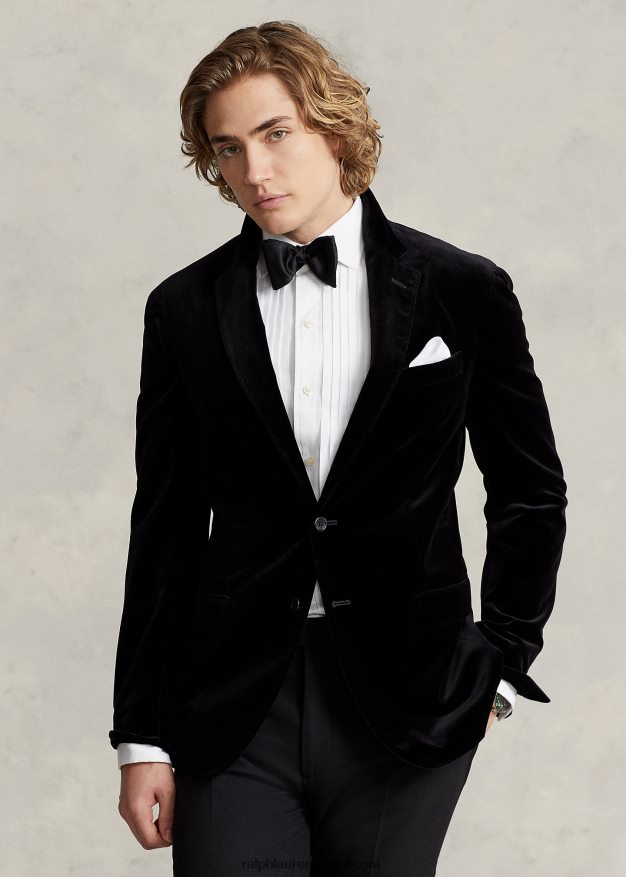 Ralph Lauren miehet poolo pehmeä samettitakki 0Z24ZR844 musta