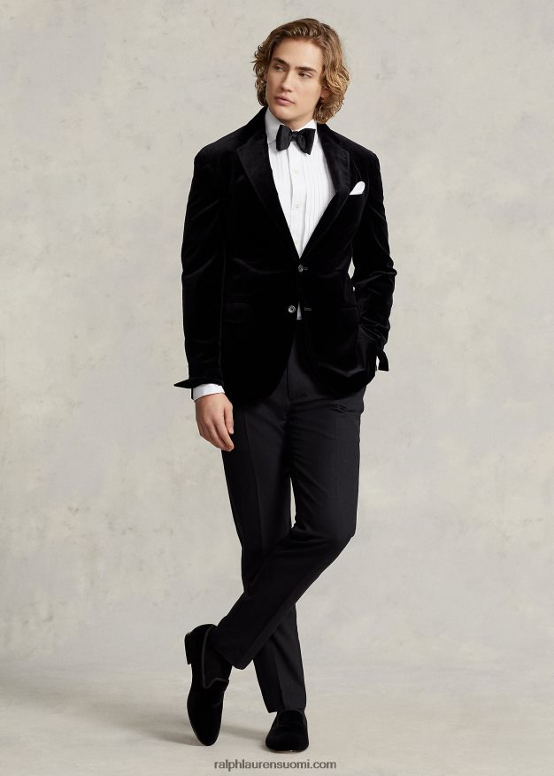 Ralph Lauren miehet poolo pehmeä samettitakki 0Z24ZR844 musta