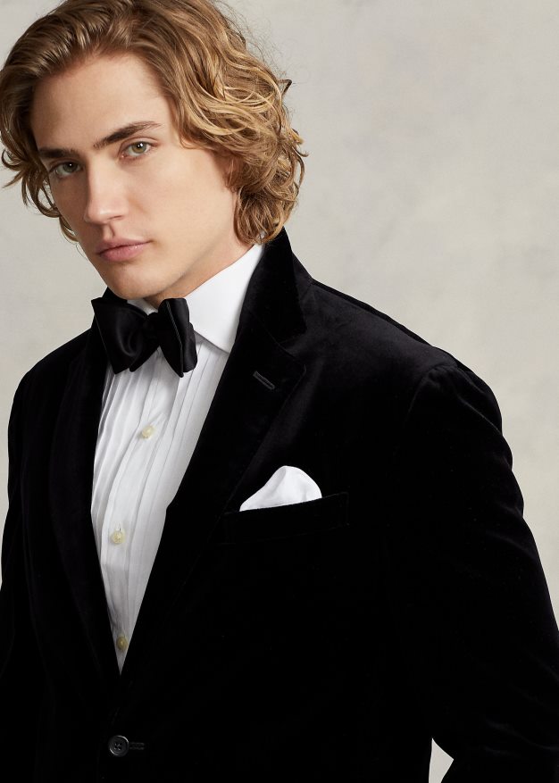 Ralph Lauren miehet poolo pehmeä samettitakki 0Z24ZR844 musta