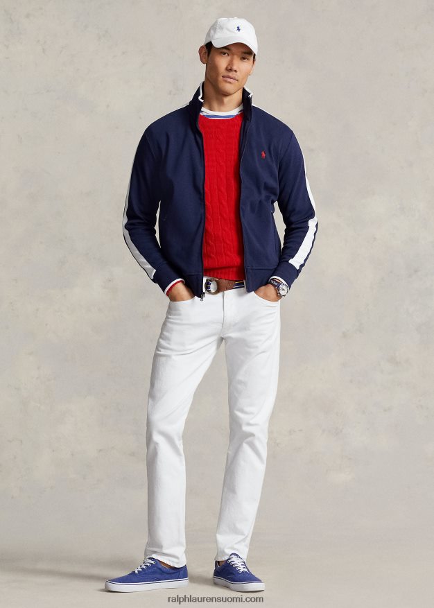 Ralph Lauren miehet puuvillainen interlock-ratatakki 0Z24ZR595 hienostunut laivasto