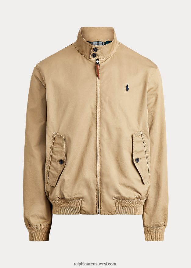 Ralph Lauren miehet puuvillainen twill-takki 0Z24ZR8582 kahvilanrusketus