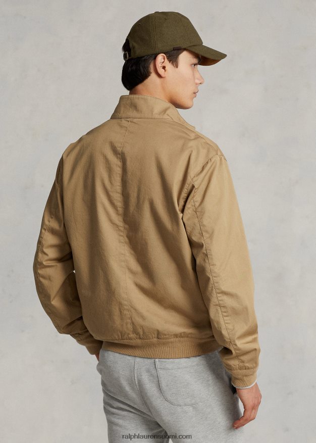 Ralph Lauren miehet puuvillainen twill-takki 0Z24ZR8582 kahvilanrusketus