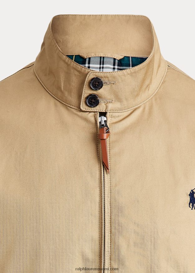 Ralph Lauren miehet puuvillainen twill-takki 0Z24ZR8582 kahvilanrusketus