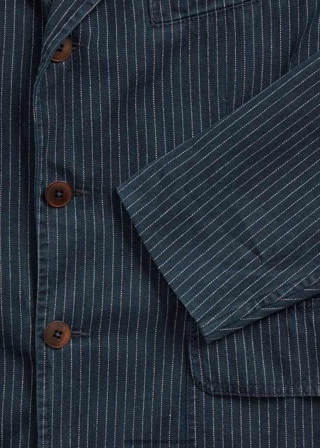 Ralph Lauren miehet rakentamaton kalanruoto urheilutakki 0Z24ZR1726 indigo neularaita