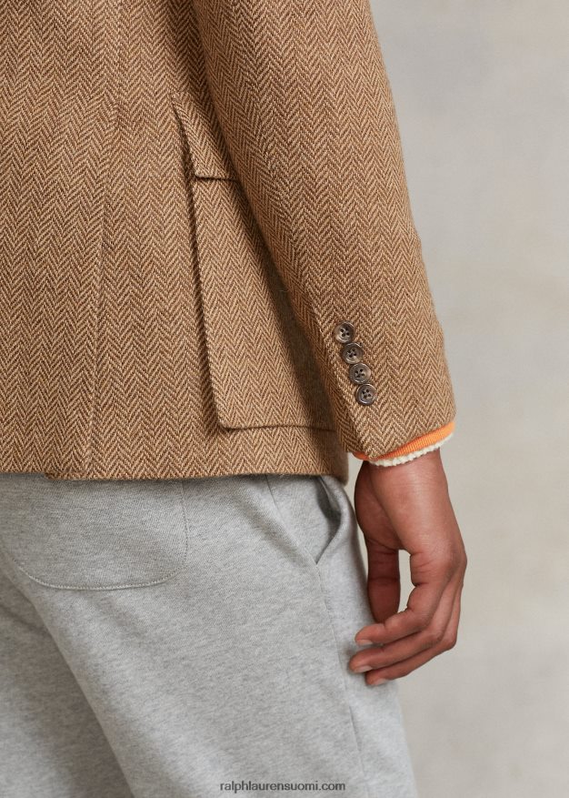 Ralph Lauren miehet rl67 kalanruototakki 0Z24ZR1301 ruskea ja kameli