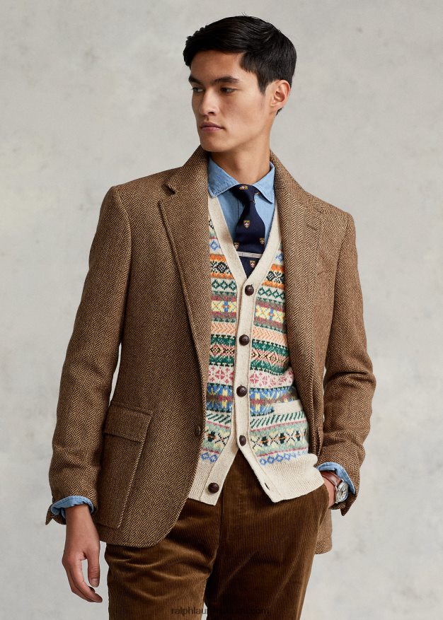 Ralph Lauren miehet rl67 kalanruototakki 0Z24ZR96 ruskea ja kameli