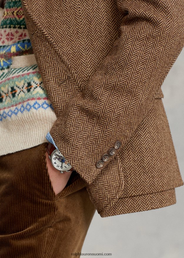 Ralph Lauren miehet rl67 kalanruototakki 0Z24ZR96 ruskea ja kameli