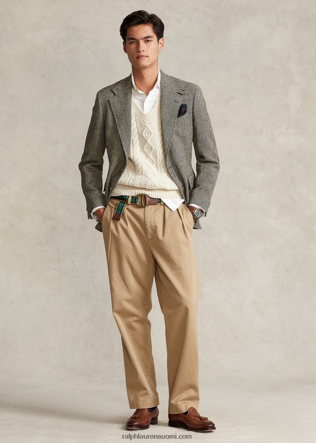 Ralph Lauren miehet rl67 takki 0Z24ZR8522 musta ja kerma