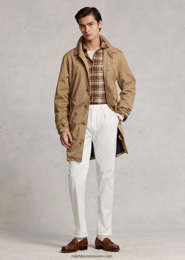 Ralph Lauren miehet twill kävelytakki 0Z24ZR8666 kahvilanrusketus