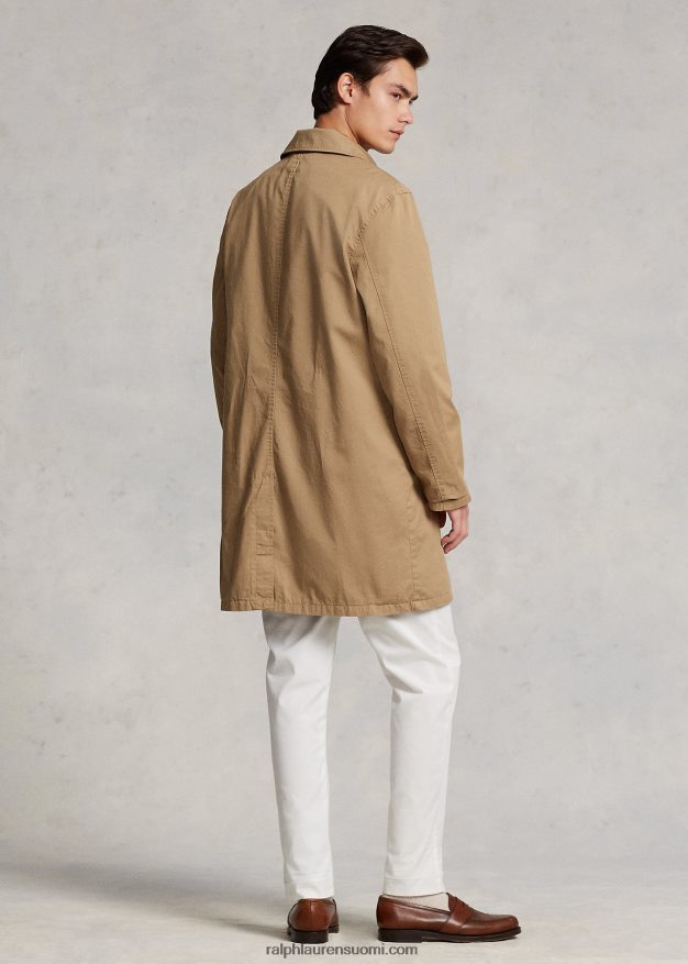 Ralph Lauren miehet twill kävelytakki 0Z24ZR8666 kahvilanrusketus