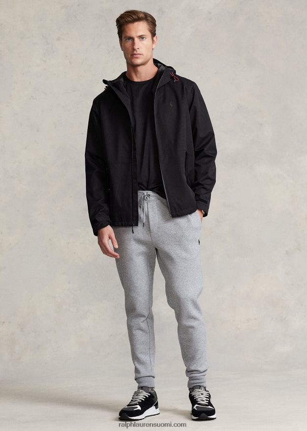 Ralph Lauren miehet vedenpitävä hupullinen takki 0Z24ZR1162 musta