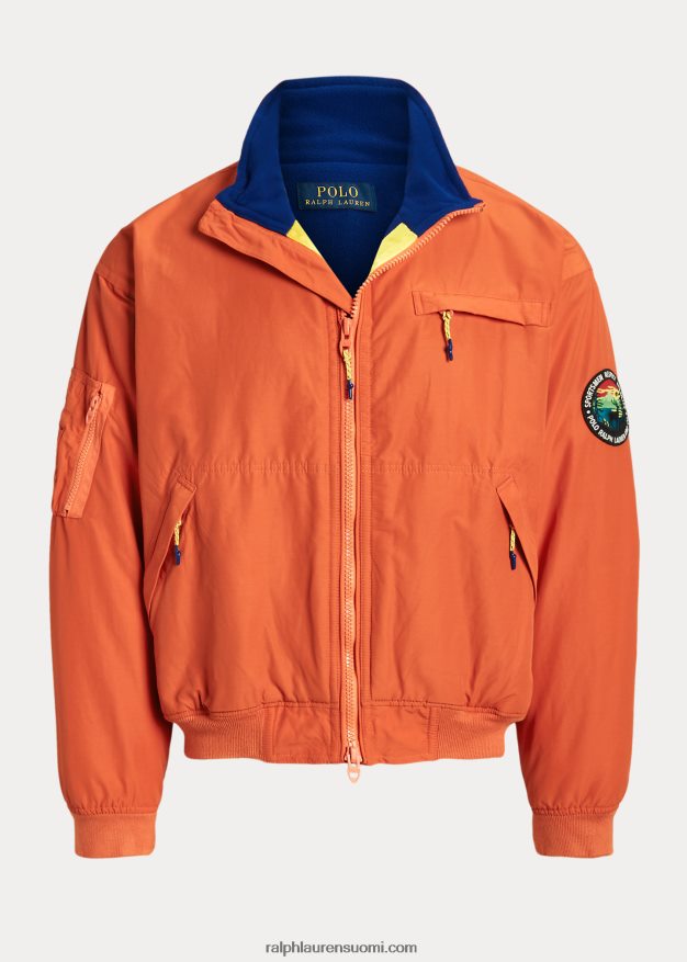 Ralph Lauren miehet vettähylkivä fleecevuorattu takki 0Z24ZR962 college oranssi