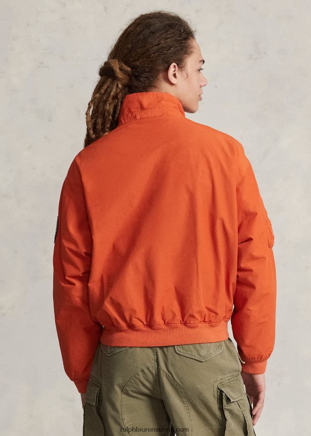Ralph Lauren miehet vettähylkivä fleecevuorattu takki 0Z24ZR962 college oranssi