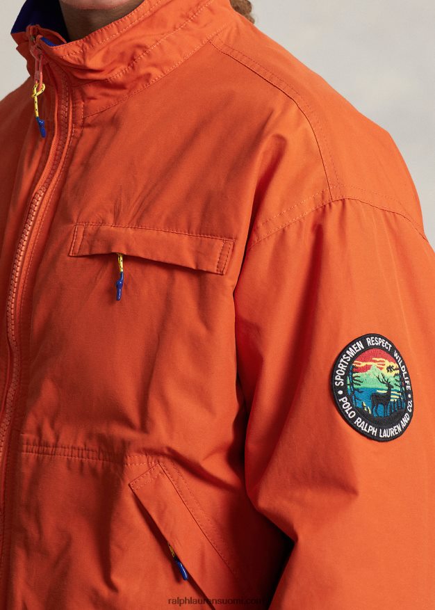 Ralph Lauren miehet vettähylkivä fleecevuorattu takki 0Z24ZR962 college oranssi