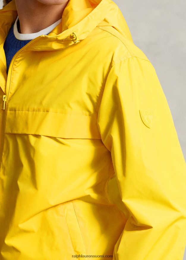 Ralph Lauren miehet vettä hylkivä hupullinen takki 0Z24ZR8382 sitruunamurska
