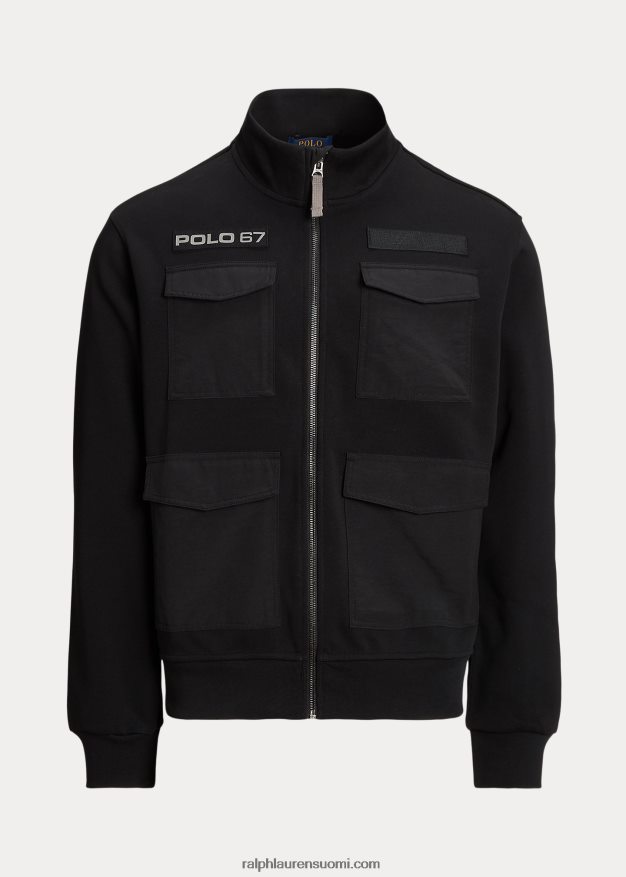 Ralph Lauren miehet vettä hylkivä hybriditakki 0Z24ZR8478 musta