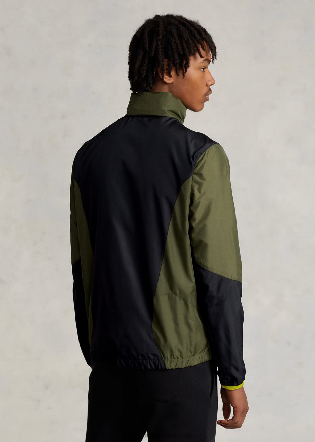 Ralph Lauren miehet vettä hylkivä ripstop takki 0Z24ZR127 tumma salvia/musta