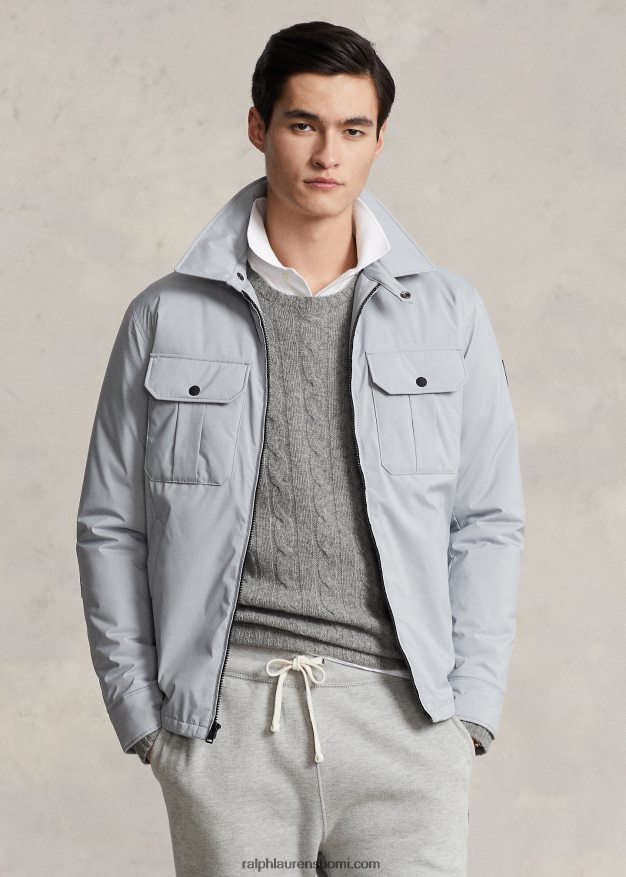 Ralph Lauren miehet vettä hylkivä takki 0Z24ZR8676 kanavan harmaa
