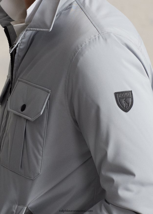 Ralph Lauren miehet vettä hylkivä takki 0Z24ZR8676 kanavan harmaa