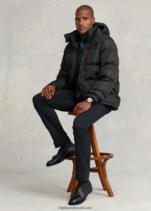 Ralph Lauren miehet vettä hylkivä untuvatakki 0Z24ZR1922 musta