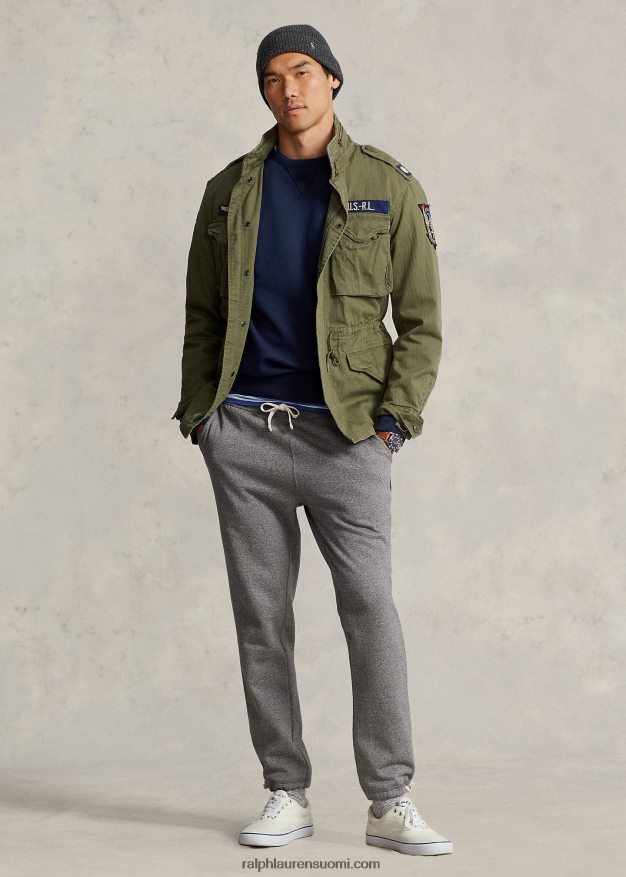 Ralph Lauren miehet fleece verkkarit 0Z24ZR553 tuhkanharmaa kanerva