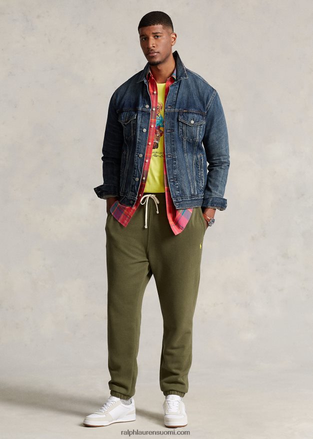 Ralph Lauren miehet rl-fleece-housut 0Z24ZR1339 tumma salvia