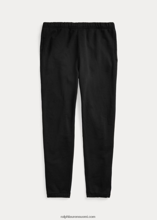 Ralph Lauren miehet vaatteella värjätty fleece-housut 0Z24ZR8633 musta