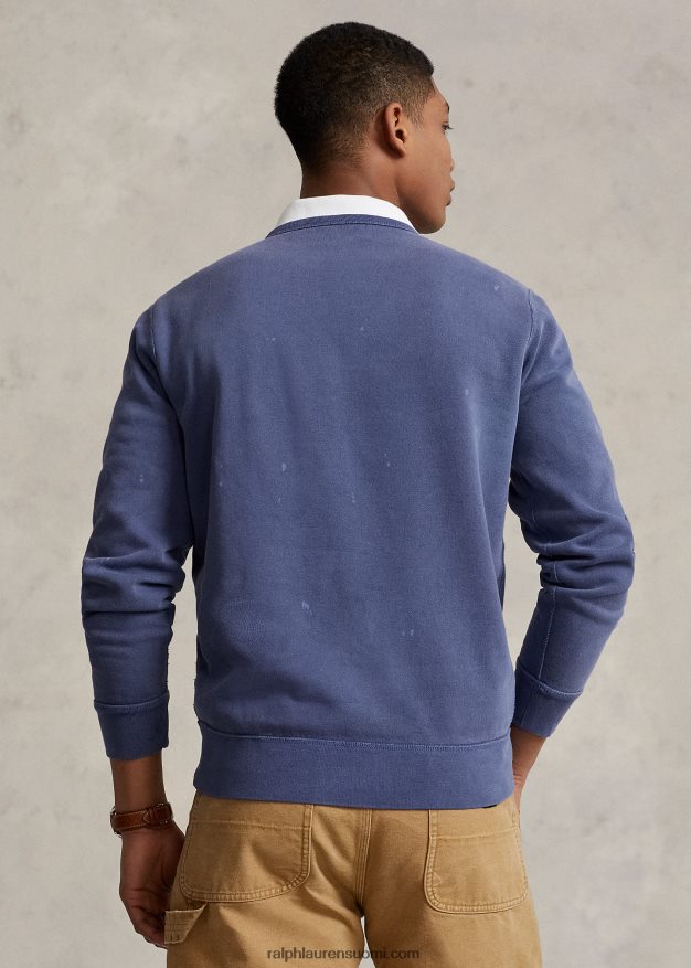 Ralph Lauren miehet fleece graafinen collegepaita 0Z24ZR1200 delta sininen