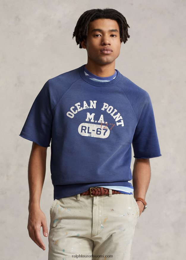 Ralph Lauren miehet fleece graafinen collegepaita 0Z24ZR1256 vanha kuninkaallinen