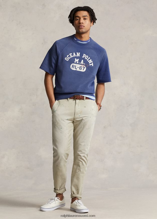 Ralph Lauren miehet fleece graafinen collegepaita 0Z24ZR1256 vanha kuninkaallinen