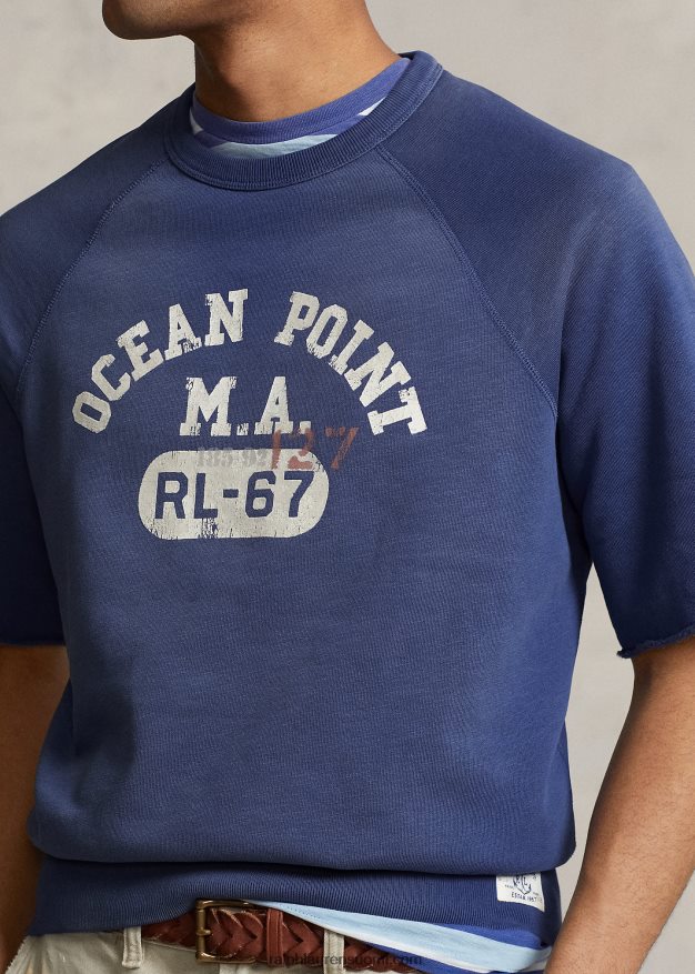 Ralph Lauren miehet fleece graafinen collegepaita 0Z24ZR1256 vanha kuninkaallinen