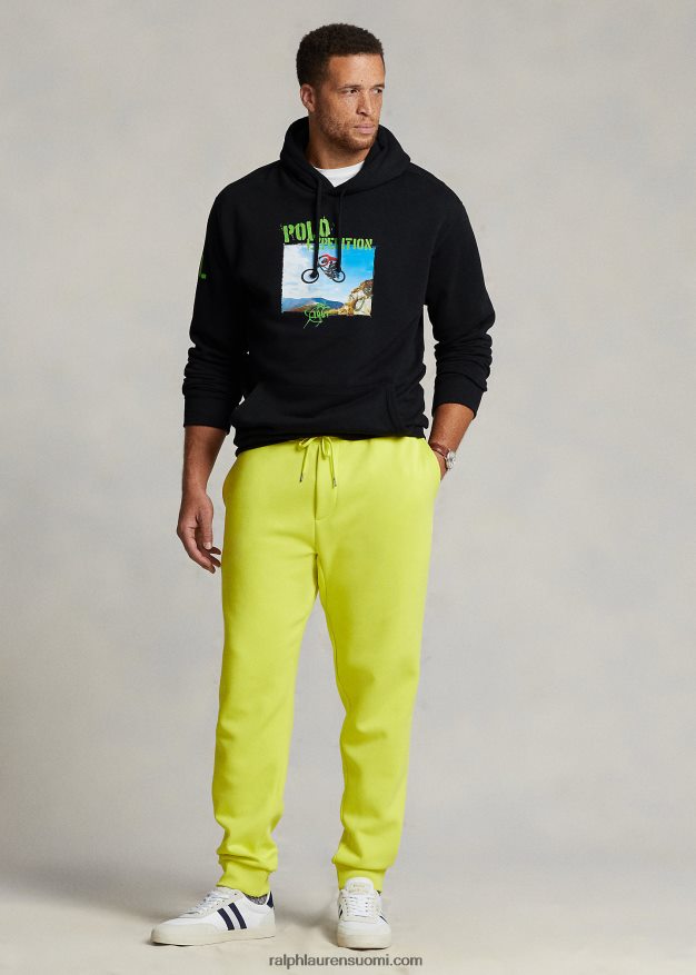 Ralph Lauren miehet graafinen fleecehuppari 0Z24ZR1931 musta