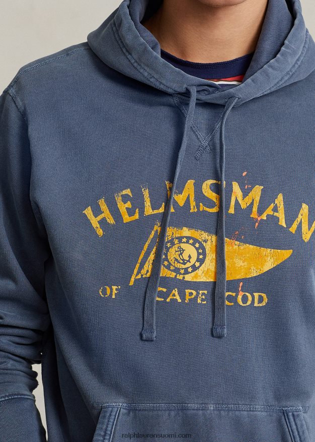 Ralph Lauren miehet graafinen fleecehuppari 0Z24ZR882 kuninkaallinen laivasto