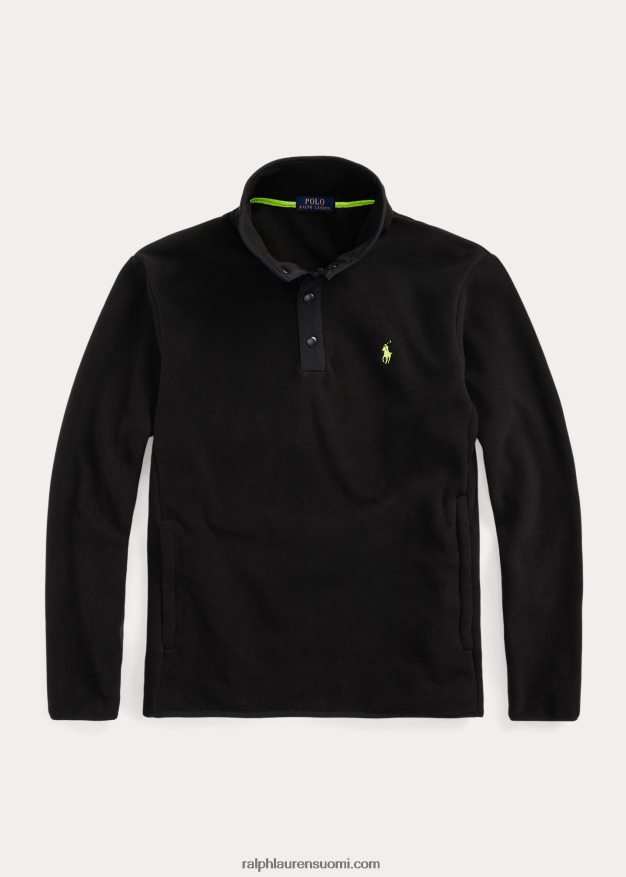 Ralph Lauren miehet harjattu fleece-neulepusero 0Z24ZR8664 musta