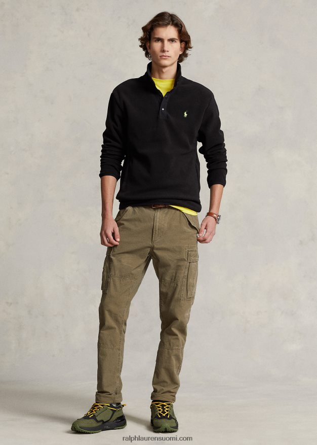 Ralph Lauren miehet harjattu fleece-neulepusero 0Z24ZR8664 musta