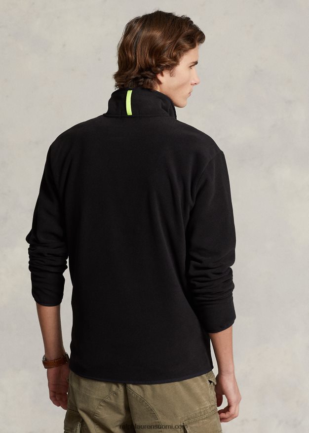 Ralph Lauren miehet harjattu fleece-neulepusero 0Z24ZR8664 musta