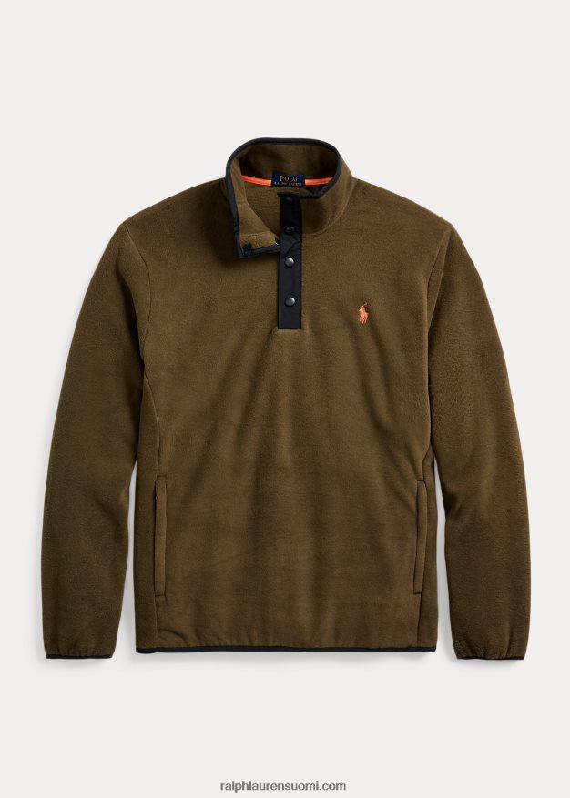 Ralph Lauren miehet harjattu fleece-neulepusero 0Z24ZR8665 katos oliivi