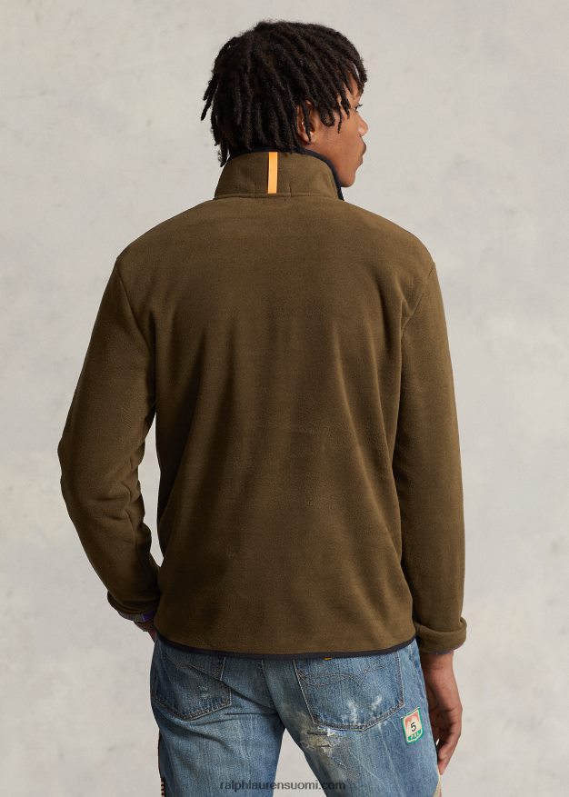 Ralph Lauren miehet harjattu fleece-neulepusero 0Z24ZR8665 katos oliivi