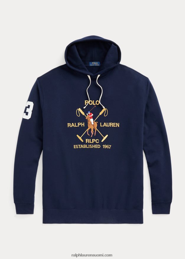 Ralph Lauren miehet iso poniharjainen fleecehuppari 0Z24ZR1630 risteilylaivasto