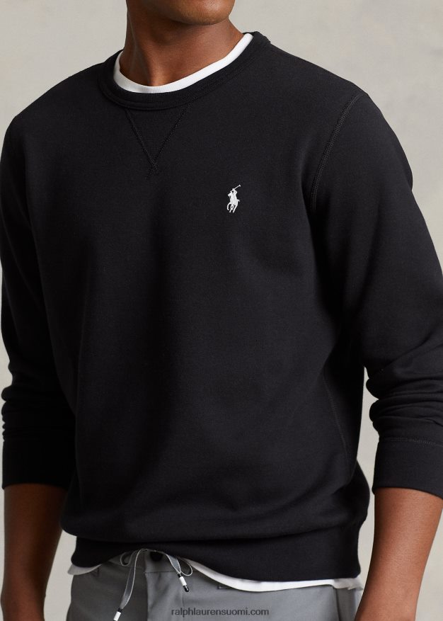 Ralph Lauren miehet kaksinkertainen neulepaita 0Z24ZR869 musta/kerma