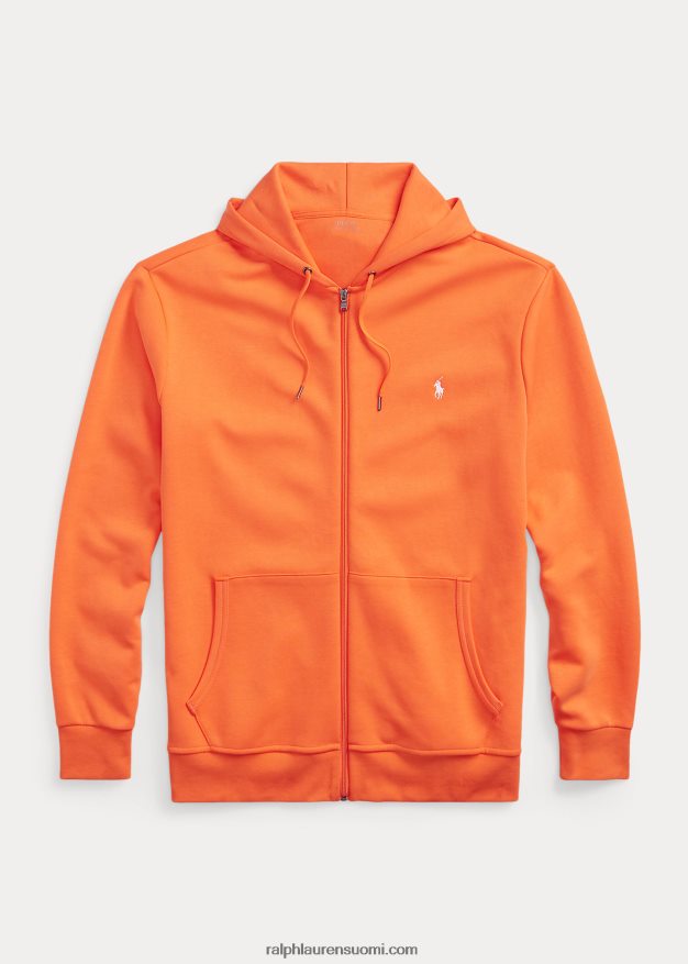 Ralph Lauren miehet kaksinkertainen täysvetoketjuhuppari 0Z24ZR1606 lomakeskuksen oranssi
