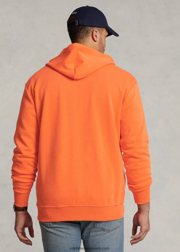 Ralph Lauren miehet kaksinkertainen täysvetoketjuhuppari 0Z24ZR1606 lomakeskuksen oranssi