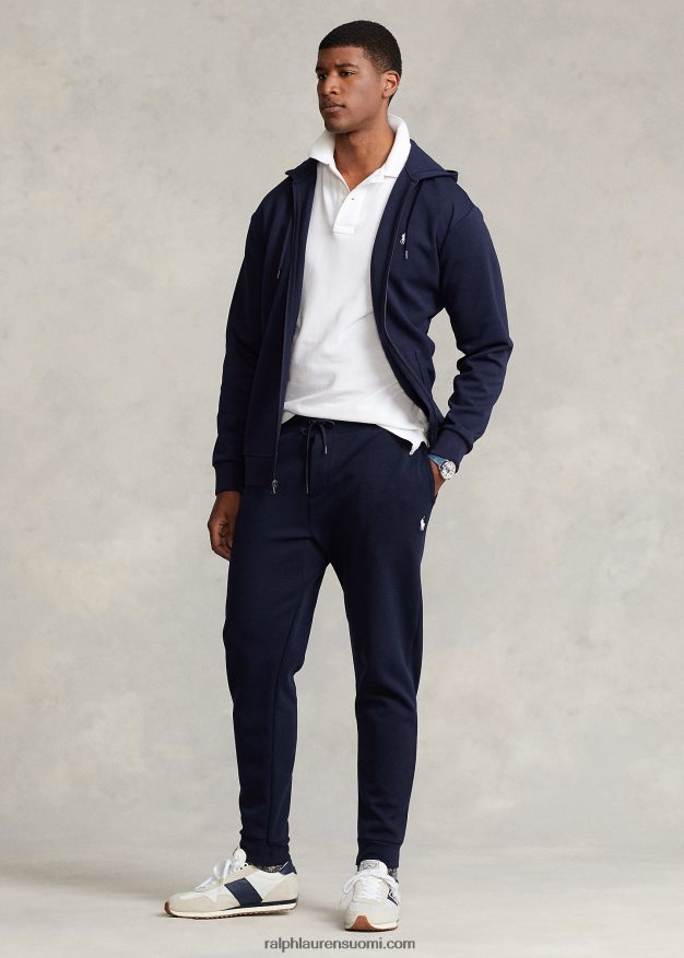 Ralph Lauren miehet kaksinkertainen täysvetoketjuhuppari 0Z24ZR1607 lentäjän laivasto