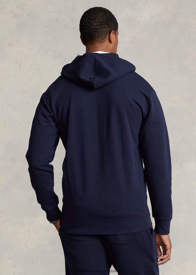 Ralph Lauren miehet kaksinkertainen täysvetoketjuhuppari 0Z24ZR1607 lentäjän laivasto