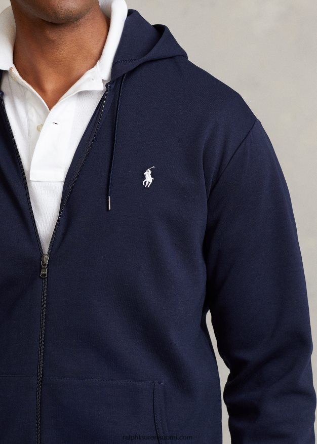 Ralph Lauren miehet kaksinkertainen täysvetoketjuhuppari 0Z24ZR1607 lentäjän laivasto