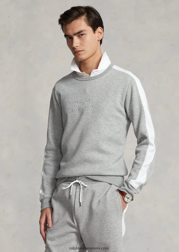 Ralph Lauren miehet kaksoisneulottu logoverkkopaita 0Z24ZR1021 ja kanervan päällä