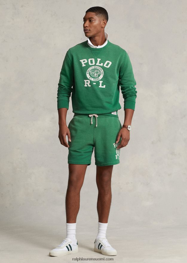 Ralph Lauren miehet logo fleece collegepaita 0Z24ZR1028 veranon vihreä